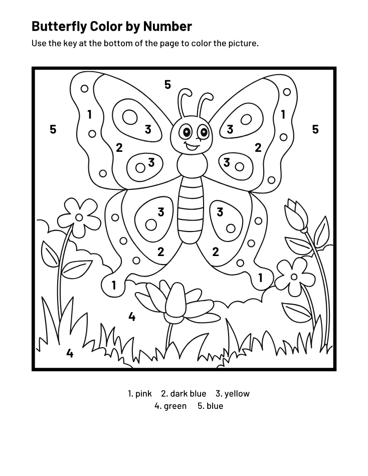 Preschool Number 7 Color by Number Worksheet - Free Printable PDF preview